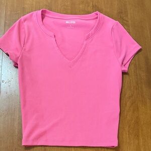 Hollister Vivid Pink Short Sleeve Tee